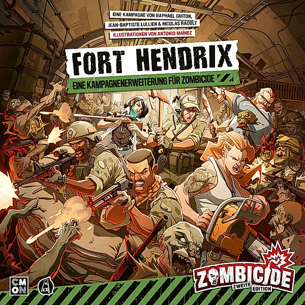 Asmodee, Cool Mini or Not Zombicide 2nd Edition: Fort Hendrix (Spiel), Raphael Guiton, Jean-Baptiste Lulien, Nicolas Raoult, David Preti