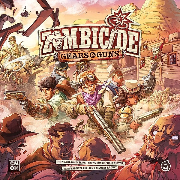 Asmodee, Cool Mini or Not Zombicide: Undead or Alive - Gears & Guns, Raphael Guiton, Jean-Baptiste Lullien, Nicolas Raoult
