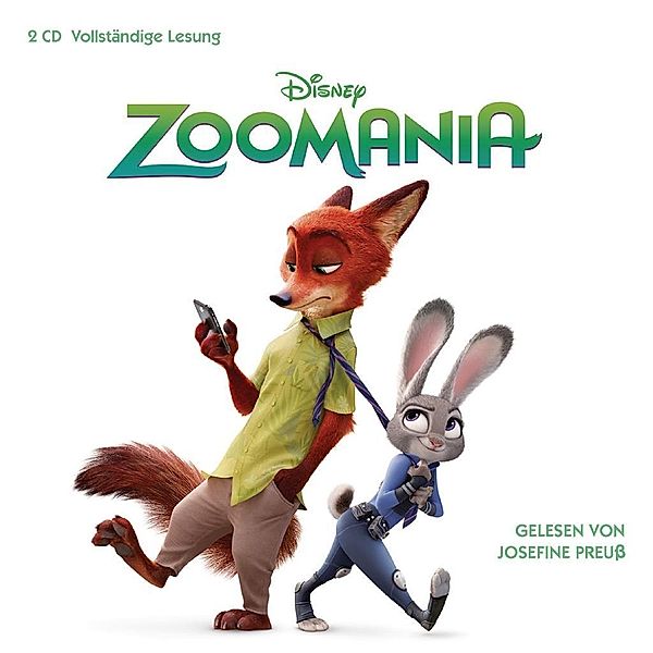 Zoomania, 2 Audio-CDs, Walt Disney