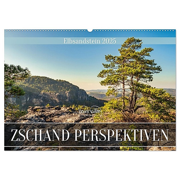 Zschand Perspektiven - Elbsandstein (Wandkalender 2025 DIN A2 quer), CALVENDO Monatskalender, Calvendo, Kevin Walther
