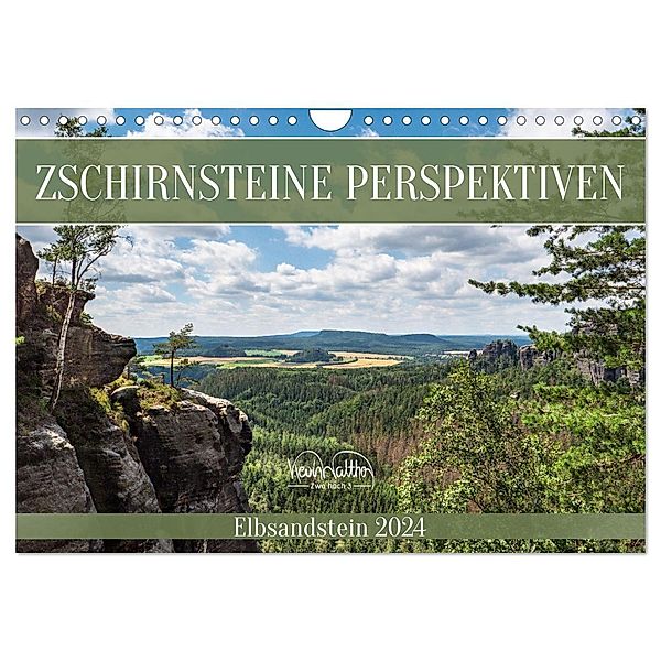 Zschirnsteine Perspektiven - Elbsandstein (Wandkalender 2024 DIN A4 quer), CALVENDO Monatskalender, Kevin Walther