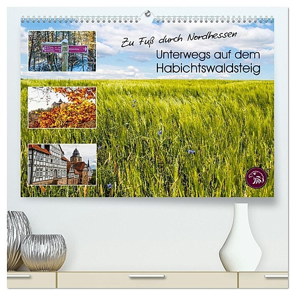 Zu Fuss durch Nordhessen - Unterwegs auf dem Habichtswaldsteig (hochwertiger Premium Wandkalender 2024 DIN A2 quer), Kunstdruck in Hochglanz, Thomas Bering