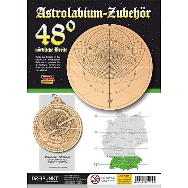 Zubehör-Platte 48° (für Astrolabium)