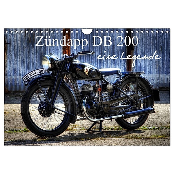 Zündapp DB 200 eine Legende (Wandkalender 2024 DIN A4 quer), CALVENDO Monatskalender, Ingo Laue