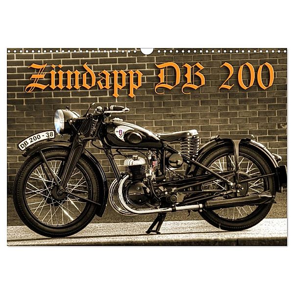 Zündapp DB 200 (Wandkalender 2024 DIN A3 quer), CALVENDO Monatskalender, Ingo Laue