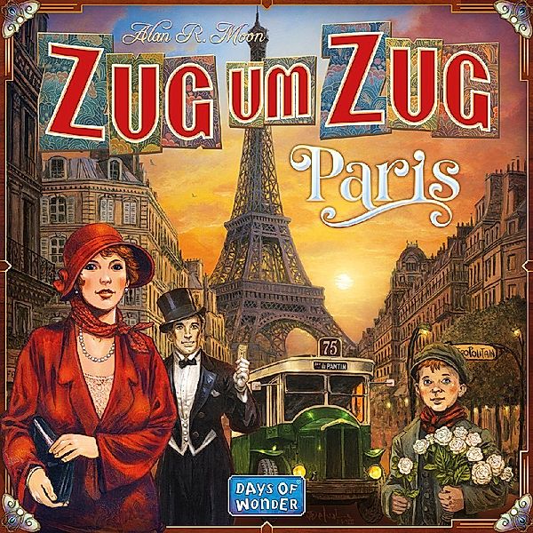 Days of Wonder, Asmodee Zug um Zug: Paris, Alan R. Moon