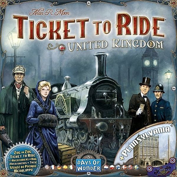 Days of Wonder, Asmodee Zug um Zug, Vereinigtes Königreich (Spiel-Zubehör). Ticket to Ride, United Kingdom (Spiel-Zubehör)