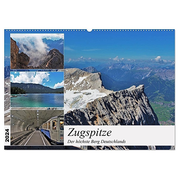Zugspitze - Der höchste Berg Deutschlands (Wandkalender 2024 DIN A2 quer), CALVENDO Monatskalender, TakeTheShot