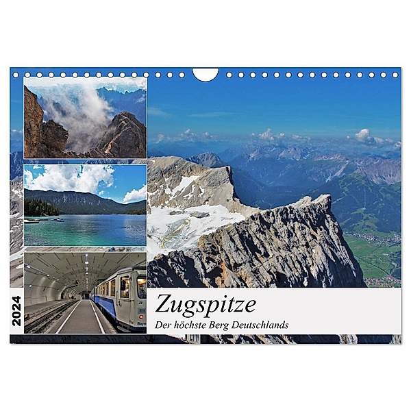 Zugspitze - Der höchste Berg Deutschlands (Wandkalender 2024 DIN A4 quer), CALVENDO Monatskalender, TakeTheShot
