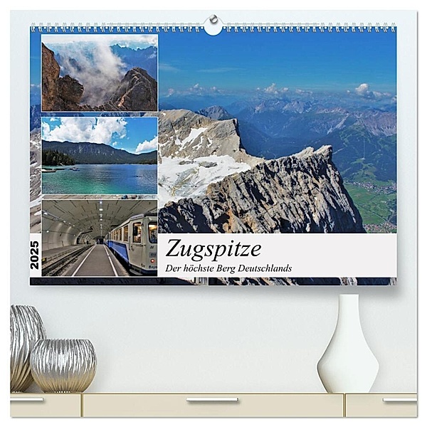 Zugspitze - Der höchste Berg Deutschlands (hochwertiger Premium Wandkalender 2025 DIN A2 quer), Kunstdruck in Hochglanz, Calvendo, TakeTheShot