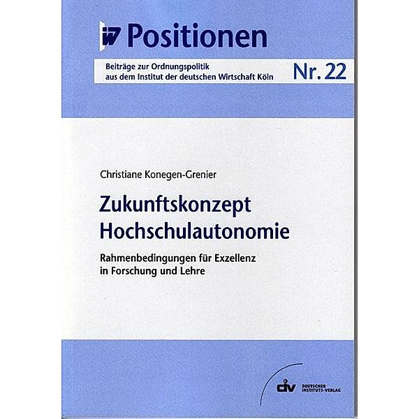 Zukunftskonzept Hochschulautonomie, Christiane Konegen-Grenier