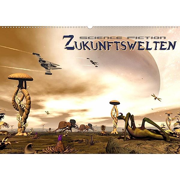 Zukunftswelten (Science Fiction) (Wandkalender 2023 DIN A2 quer), Karsten Schröder