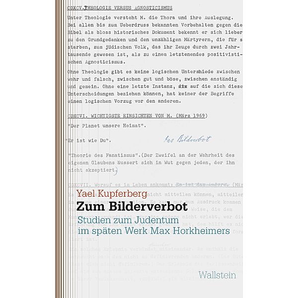 Zum Bilderverbot / Studien zu Ressentiments in Geschichte und Gegenwart Bd.6, Yael Kupferberg