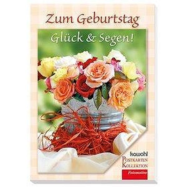 Zum Geburtstag Glück & Segen!, Postkarten-Buch