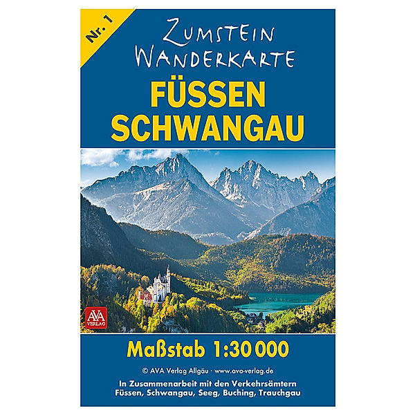 Zumstein Wanderkarte Füssen/Schwangau, AVA-Verlag Allgäu GmbH