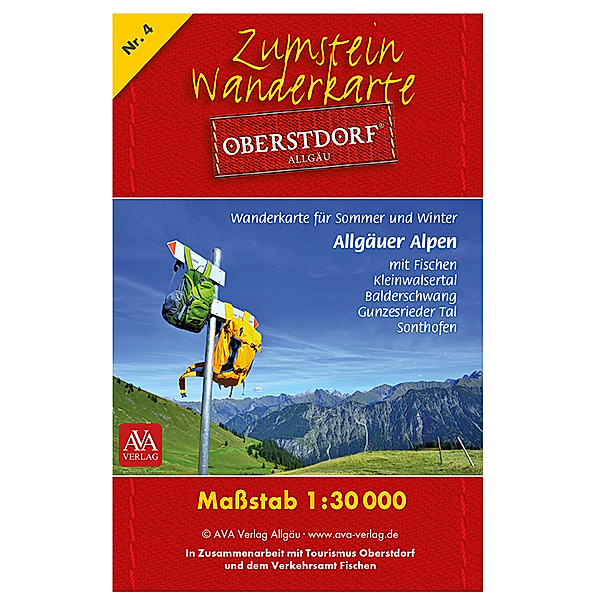 Zumstein Wanderkarte Oberstdorf, AVA-Verlag Allgäu GmbH