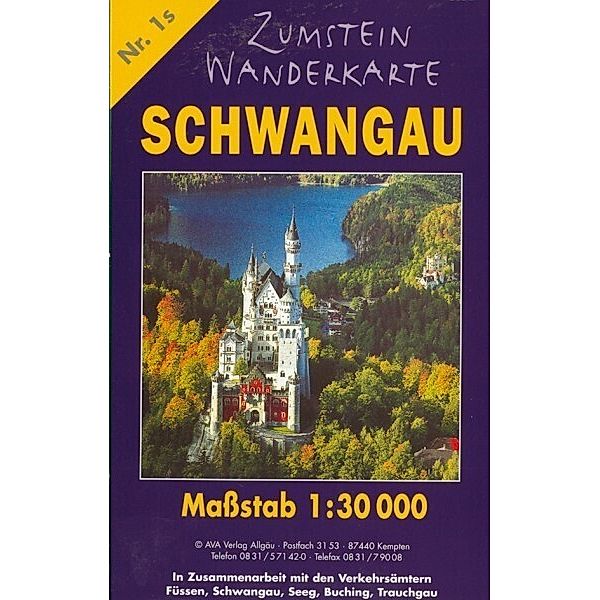 Zumstein Wanderkarte Schwangau, AVA-Verlag
