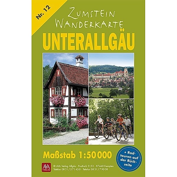 Zumstein Wanderkarte Unterallgäu, AVA-Verlag Allgäu GmbH