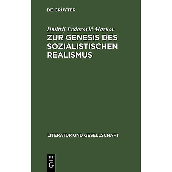 Zur Genesis des sozialistischen Realismus, Dmitrij Fedorovic Markov