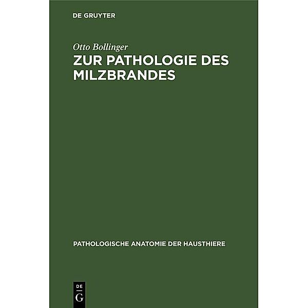 Zur Pathologie des Milzbrandes / Jahrbuch des Dokumentationsarchivs des österreichischen Widerstandes, Otto Bollinger