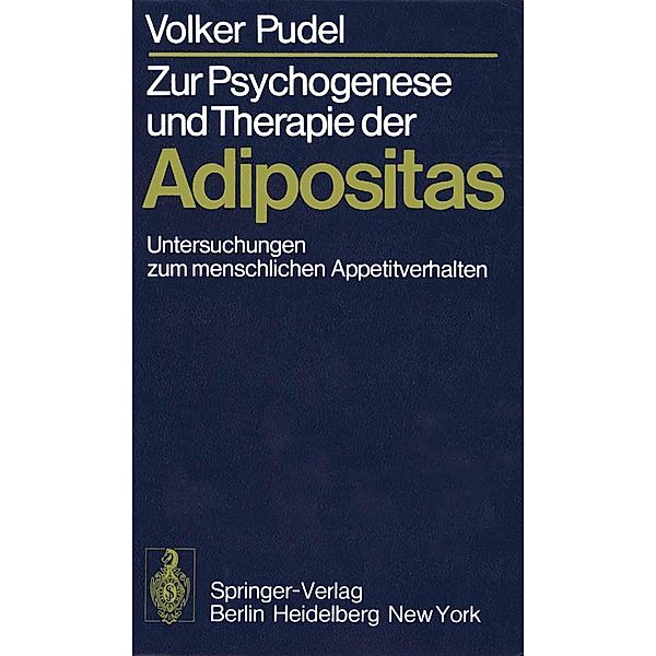 Zur Psychogenese und Therapie der Adipositas, Volker Pudel
