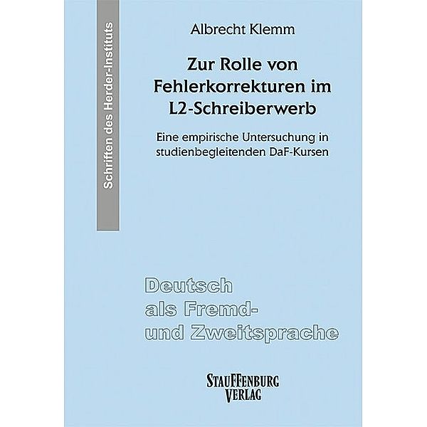Zur Rolle von Fehlerkorrekturen im L2-Schreiberwerb, Albrecht Klemm