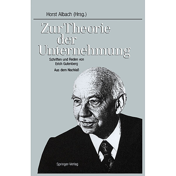 Zur Theorie der Unternehmung, Erich Gutenberg