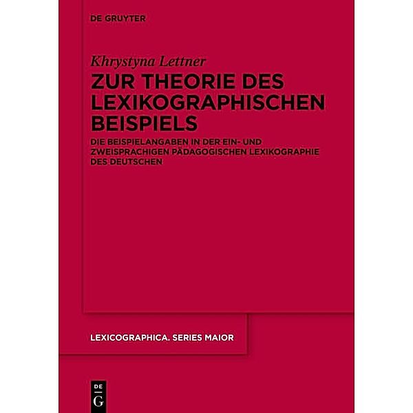 Zur Theorie des lexikographischen Beispiels, Khrystyna Lettner