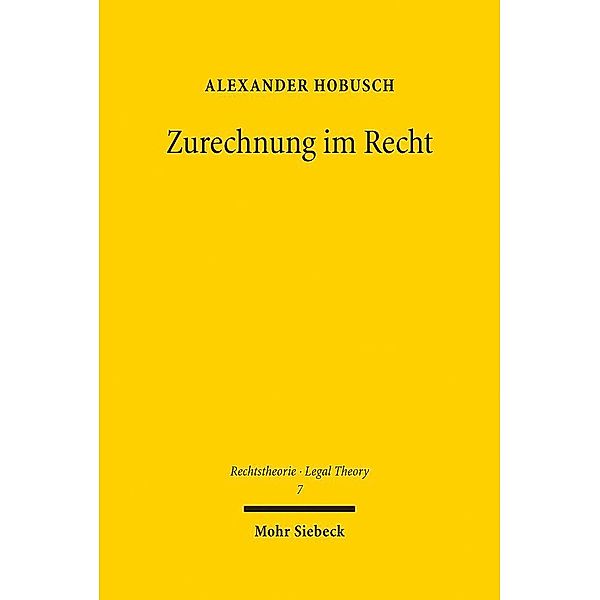 Zurechnung im Recht, Alexander Hobusch