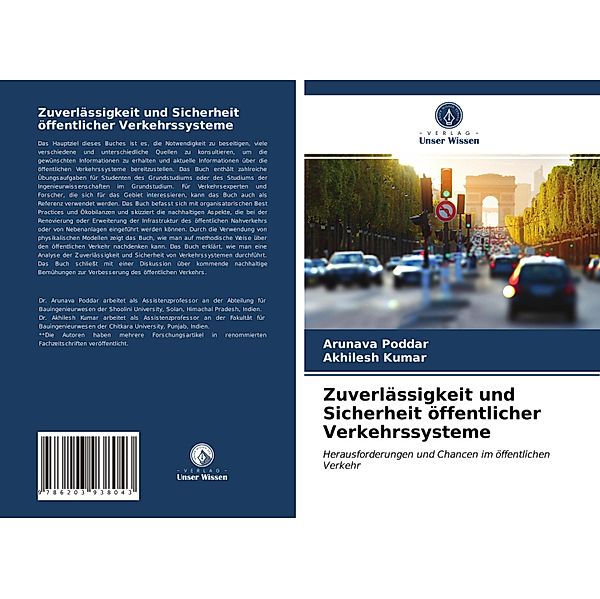 Zuverlässigkeit und Sicherheit öffentlicher Verkehrssysteme, Arunava Poddar, Akhilesh Kumar