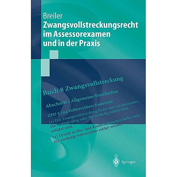 Zwangsvollstreckungsrecht im Assessorexamen und in der Praxis / Springer-Lehrbuch, Jürgen Breiler