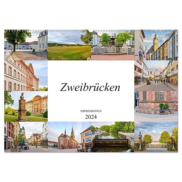 Zweibrücken Impressionen (Wandkalender 2024 DIN A2 quer), CALVENDO Monatskalender, Dirk Meutzner