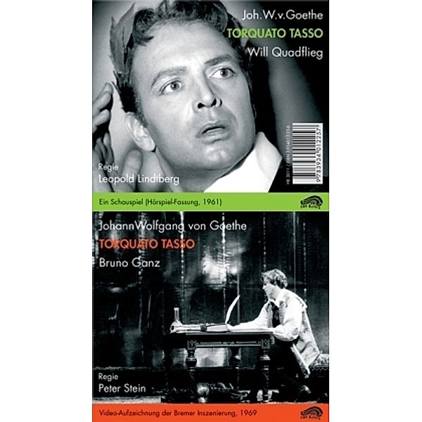 Zweimal Torquato Tasso, 2 Audio-CDs + 1 DVD, Johann Wolfgang von Goethe