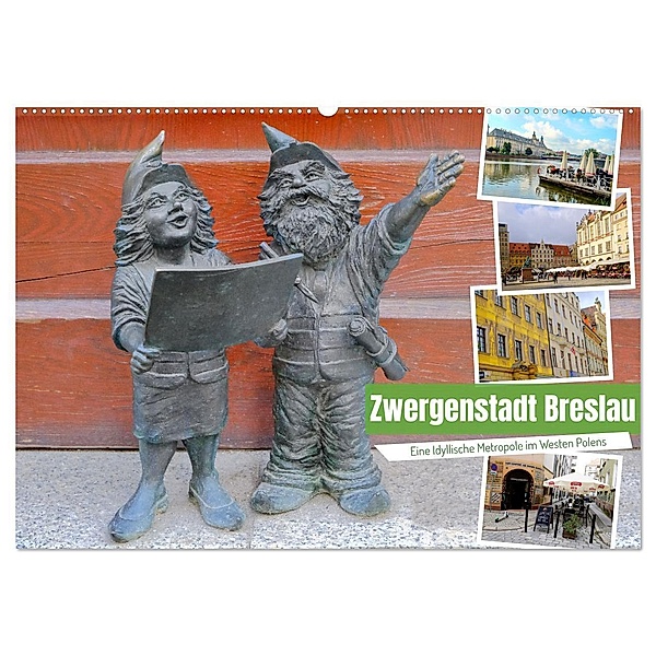 Zwergenstadt Breslau (Wandkalender 2024 DIN A2 quer), CALVENDO Monatskalender, Werner Prescher