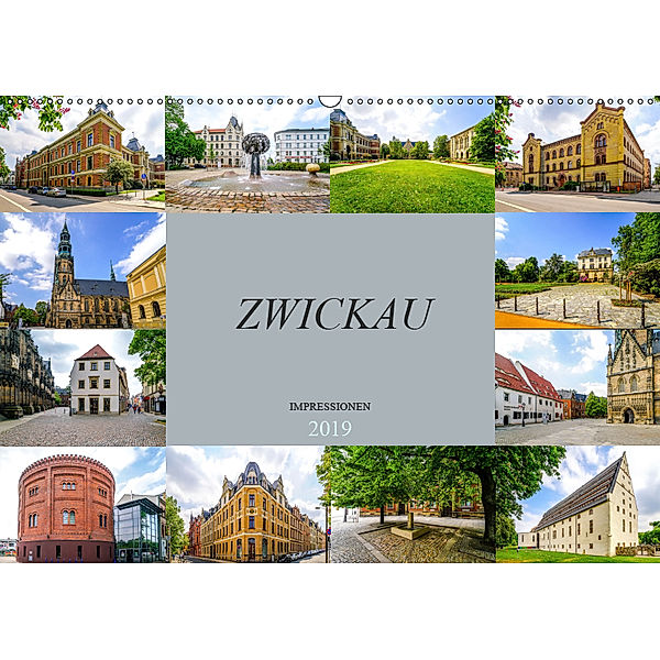 Zwickau Impressionen (Wandkalender 2019 DIN A2 quer), Dirk Meutzner