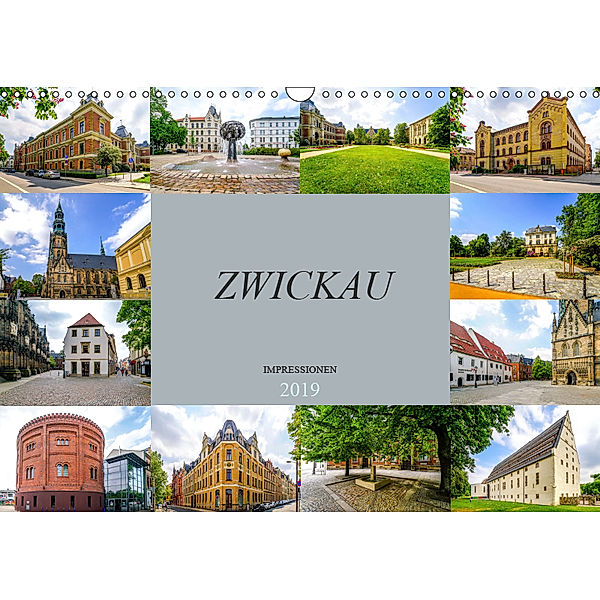 Zwickau Impressionen (Wandkalender 2019 DIN A3 quer), Dirk Meutzner