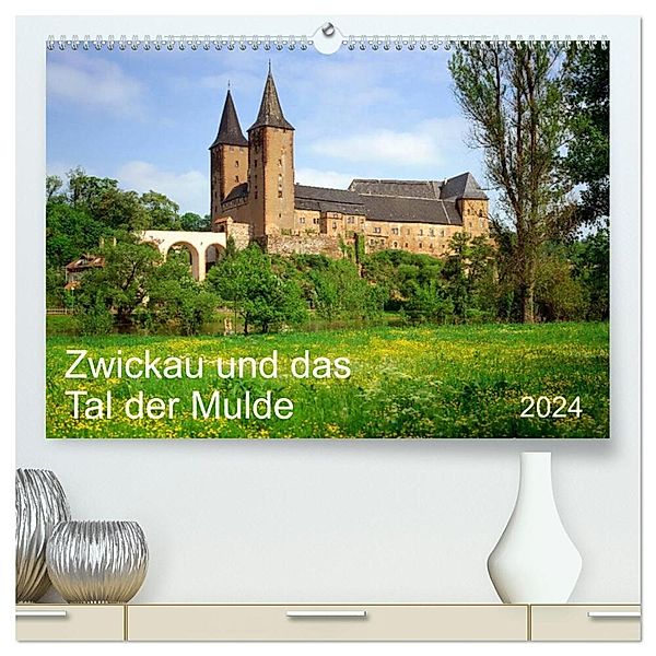 Zwickau und das Tal der Mulde (hochwertiger Premium Wandkalender 2024 DIN A2 quer), Kunstdruck in Hochglanz, Prime Selection