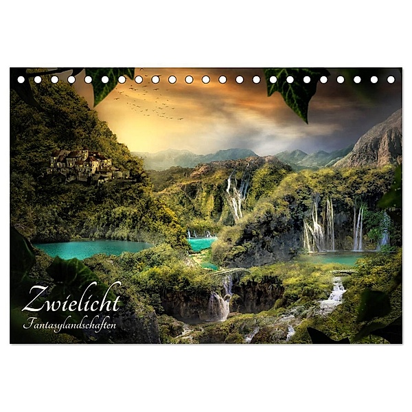 Zwielicht - Fantasylandschaften (Tischkalender 2024 DIN A5 quer), CALVENDO Monatskalender, Simone Wunderlich