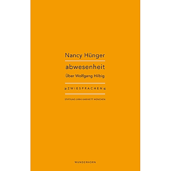 Zwiesprachen / abwesenheit, Nancy Hünger