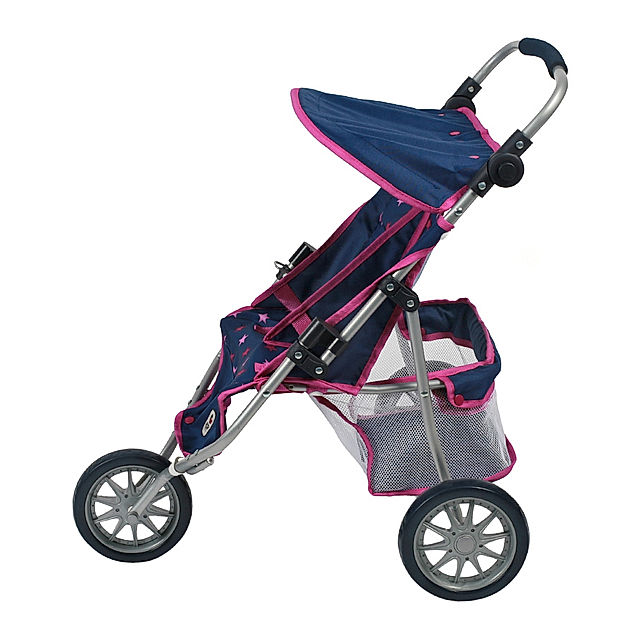 Zwillings-Puppenbuggy Jogger STERNE in marine kaufen