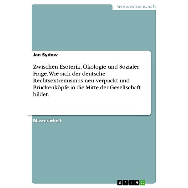 Zwischen Esoterik, Ökologie und Sozialer Frage. Wie sich der deutsche Rechtsextremismus neu verpackt und Brückenköpfe in, Jan Sydow