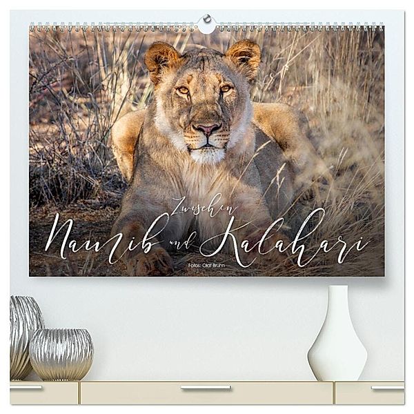 Zwischen Namib und Kalahari (hochwertiger Premium Wandkalender 2025 DIN A2 quer), Kunstdruck in Hochglanz, Calvendo, Olaf Bruhn