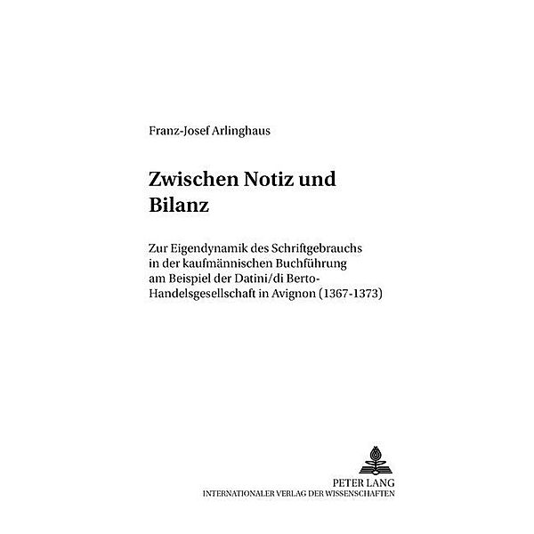 Zwischen Notiz und Bilanz, Franz-Josef Arlinghaus