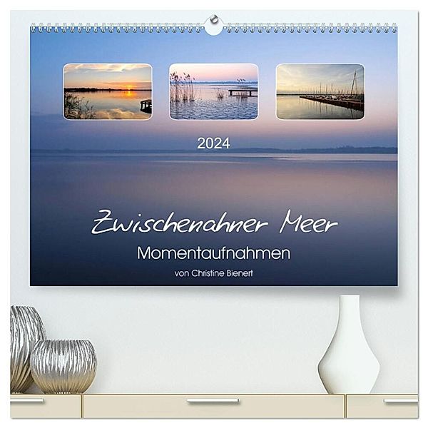 Zwischenahner Meer Momentaufnahmen (hochwertiger Premium Wandkalender 2024 DIN A2 quer), Kunstdruck in Hochglanz, Christine Bienert