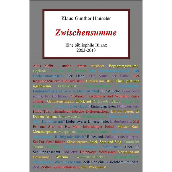 Zwischensumme, Klaus-Gunther Häuseler