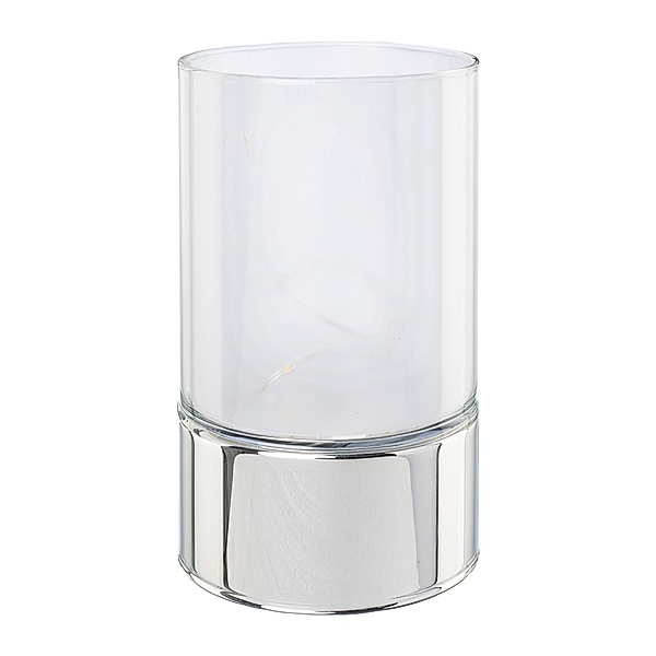 Zylinder aus Glas mit LED Sterneffekt THOUSAND in silber (Grösse: klein)