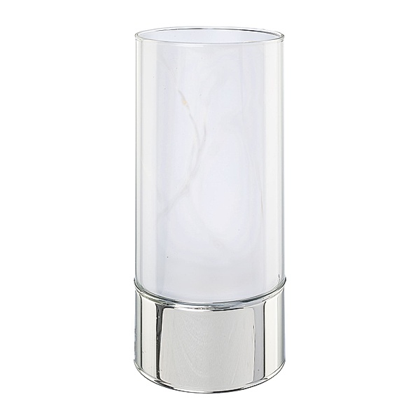 Zylinder aus Glas mit LED Sterneffekt THOUSAND in silber (Größe: groß)