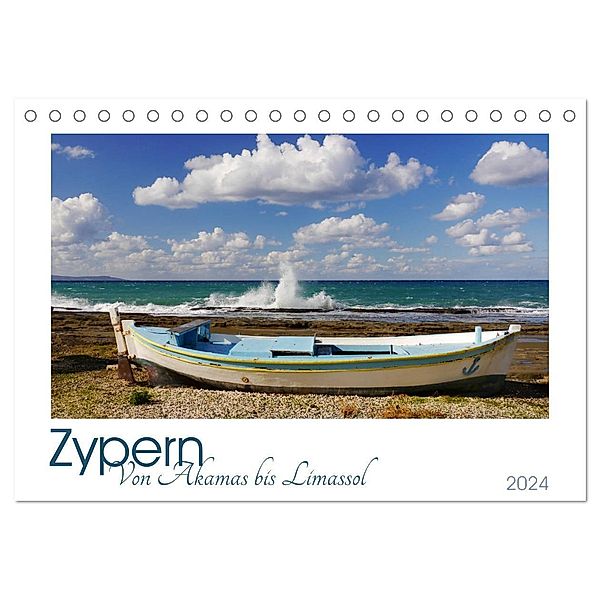 Zypern. Von Akamas bis Limassol (Tischkalender 2024 DIN A5 quer), CALVENDO Monatskalender, Lucy M. Laube
