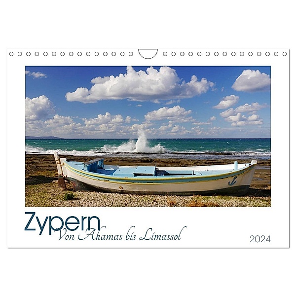 Zypern. Von Akamas bis Limassol (Wandkalender 2024 DIN A4 quer), CALVENDO Monatskalender, Lucy M. Laube