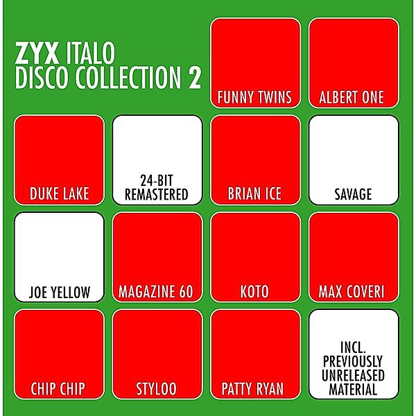 Zyx Italo Disco Collection 2, Diverse Interpreten